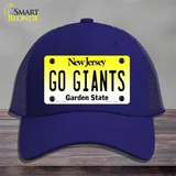 New Jersey Go Giants Novelty License Plate Hat Tag Mesh / Royal Blue