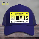 Go Devils Novelty License Plate Hat Tag Mesh / Royal Blue