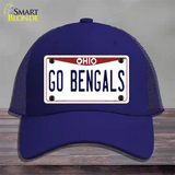 Go Bengals Novelty License Plate Hat Tag Mesh / Royal Blue