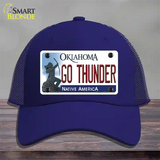 Go Thunder Novelty License Plate Hat Tag Mesh / Royal Blue