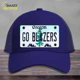 Go Blazers Novelty License Plate Hat Tag Mesh / Royal Blue