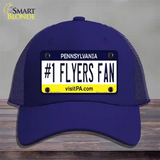 Number 1 Flyers Fan Novelty License Plate Hat Tag Mesh / Royal Blue