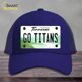 Go Titans Novelty License Plate Hat Tag Mesh / Royal Blue