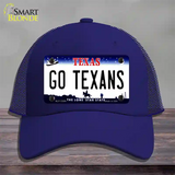 Go Texans Novelty License Plate Hat Tag Mesh / Royal Blue