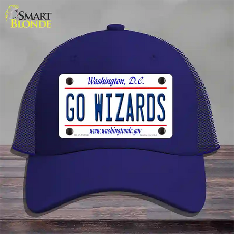 Go Wizards Novelty License Plate Hat Tag Mesh / Royal Blue