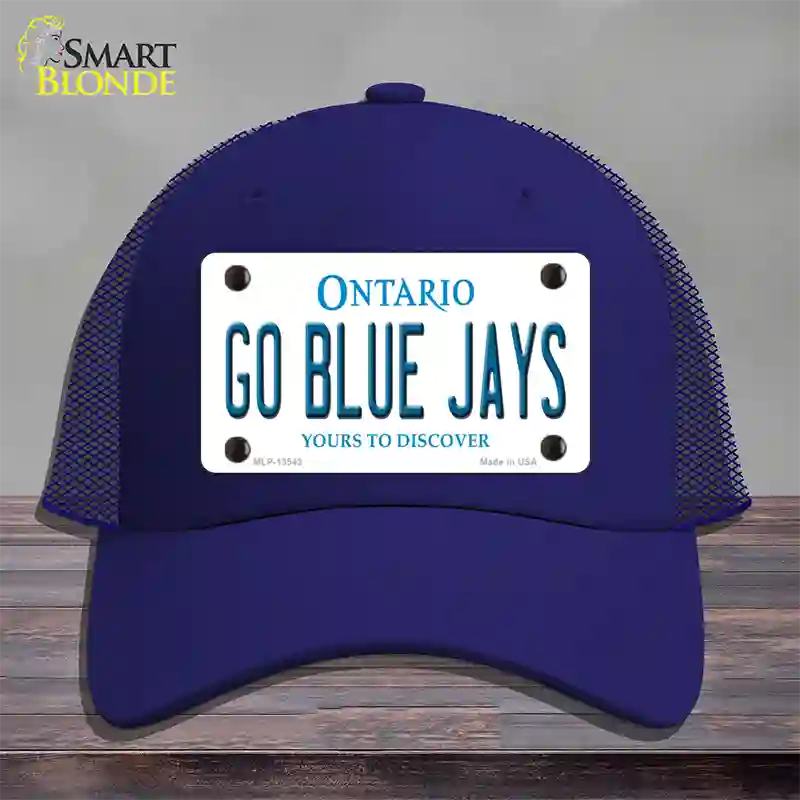 Go Blue Jays Novelty License Plate Hat Tag Mesh / Royal Blue