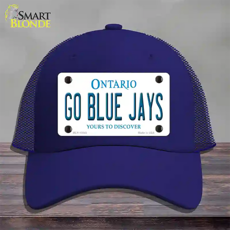 Go Blue Jays Novelty License Plate Hat Tag Mesh / Royal Blue