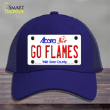 Go Flames Novelty License Plate Hat Tag Mesh / Royal Blue