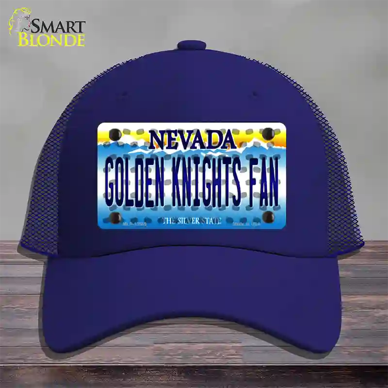 Golden Knights Fan Novelty License Plate Hat Tag Mesh / Royal Blue