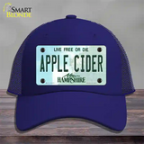 Apple Cider New Hampshire Novelty License Plate Hat Tag Mesh / Royal Blue