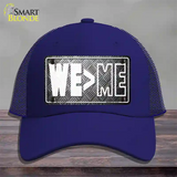 We Greater Than Me Novelty License Plate Hat Tag Mesh / Royal Blue