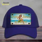 Home Sweet Hawaii Novelty License Plate Hat Tag Mesh / Royal Blue