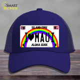 I Heart Maui Novelty License Plate Hat Tag Mesh / Royal Blue