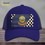 Idaho Racing Flag Novelty License Plate Hat Tag Mesh / Royal Blue