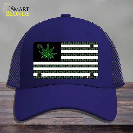 American Weed Novelty License Plate Hat Tag Mesh / Royal Blue