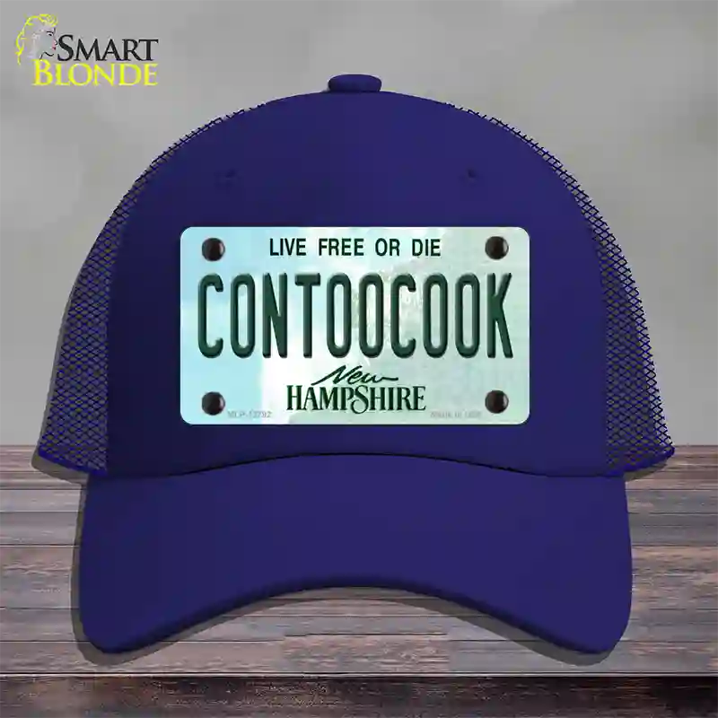 Contoocook New Hampshire Novelty License Plate Hat Tag Mesh / Royal Blue