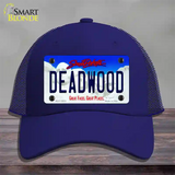 Deadwood South Dakota Novelty License Plate Hat Tag Mesh / Royal Blue