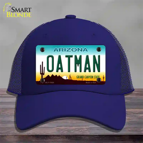 Oatman Arizona Novelty License Plate Hat Tag Mesh / Royal Blue