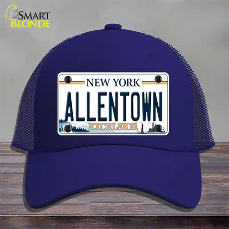 Allentown Excelsior New York Novelty License Plate Hat Tag Mesh / Royal Blue