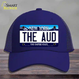 The Aud NY Blue Novelty License Plate Hat Tag Mesh / Royal Blue