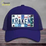 Krakens Strip Art Novelty License Plate Hat Tag Mesh / Royal Blue