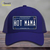 Hot Mama Tennessee Blue Novelty License Plate Hat Tag Mesh / Royal Blue