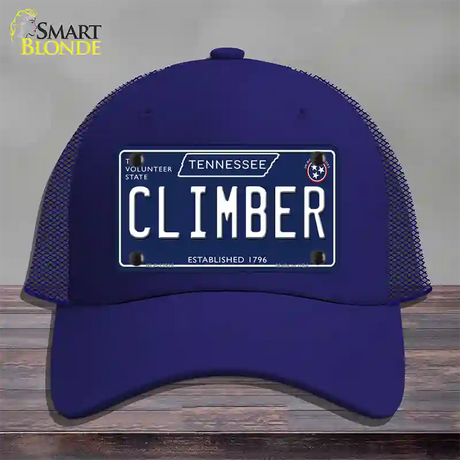 Climber Tennessee Blue Novelty License Plate Hat Tag Mesh / Royal Blue