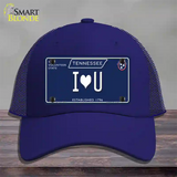 I Heart U Tennessee Blue Novelty License Plate Hat Tag Mesh / Royal Blue