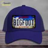 Bigfoot South Dakota Novelty License Plate Hat Tag Mesh / Royal Blue