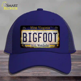 Bigfoot West Virginia Novelty License Plate Hat Tag Mesh / Royal Blue