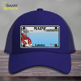 Maine Lobster Blank Novelty License Plate Hat Mesh / Royal Blue