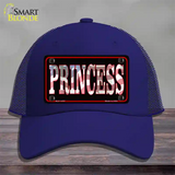 Princess Patriotic Novelty License Plate Hat Mesh / Royal Blue