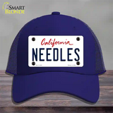 Needles California Novelty License Plate Hat Mesh / Royal Blue