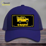 Carpul Novelty License Plate Hat Mesh / Royal Blue