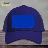 Royal Blue Solid Novelty License Plate Hat Mesh / Royal Blue