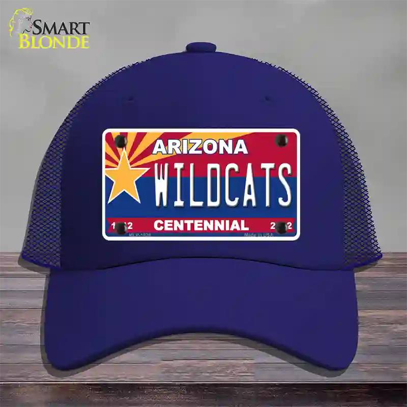 Arizona Centennial Wildcats Novelty License Plate Hat Mesh / Royal Blue