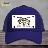 Cheyenne River Sioux Flag Novelty License Plate Hat Mesh / Royal Blue