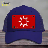 Oglala Sioux Tribe Flag Novelty License Plate Hat Mesh / Royal Blue