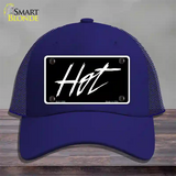 Hot Novelty License Plate Hat Mesh / Royal Blue