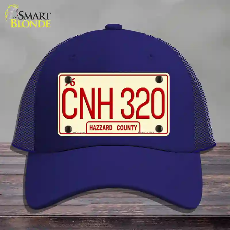 CNH 320 Novelty License Plate Hat Mesh / Royal Blue