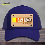 Dirt Track Racing Novelty License Plate Hat Mesh / Royal Blue