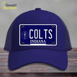 Colts Indiana State Novelty License Plate Hat Mesh / Royal Blue