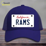 Rams California State Novelty License Plate Hat Mesh / Royal Blue