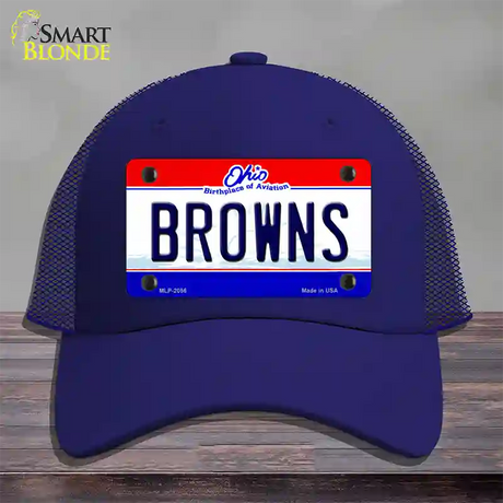 Browns Ohio State NoveltyNovelty License Plate Hat Mesh / Royal Blue