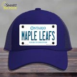 Maple Leafs Ontario Canada Province Novelty License Plate Hat Mesh / Royal Blue