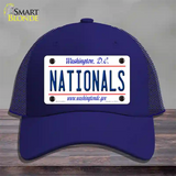 Nationals Washington DC State Novelty License Plate Hat Mesh / Royal Blue