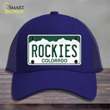 Rockies Colorado State Novelty License Plate Hat Mesh / Royal Blue