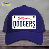 Dodgers California State Novelty License Plate Hat Mesh / Royal Blue