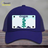 Oregon State Blank Novelty License Plate Hat Mesh / Royal Blue