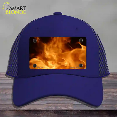 True Flame Novelty License Plate Hat Mesh / Royal Blue